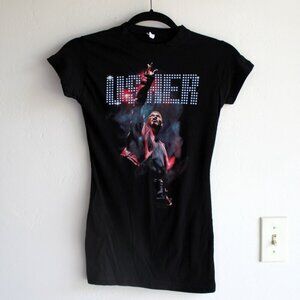 Usher T-Shirt Black Women's Medium 2011 Y2K 100% Cotton Music R&B